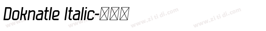 Doknatle Italic字体转换